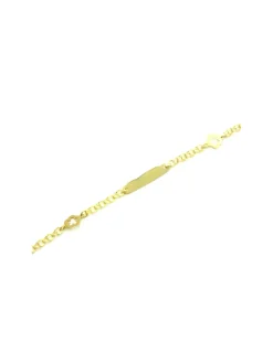 Shop Pulsera esclava love flor de oro 18k - 13cm Esclavas