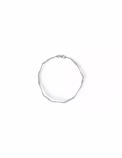 Best Pulsera eslabones circonita engasadas oro blanco 18k - 19cm Pulseras De Plata|Pulseras De Oro