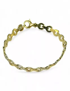 Best Sale Pulsera eslabones de estribo oro 18k - 18cm Pulseras De Plata|Pulseras De Oro