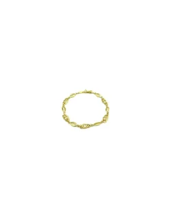 Fashion Pulsera eslabones diferentes oro 18k - 18.50cm Pulseras De Plata|Pulseras De Oro