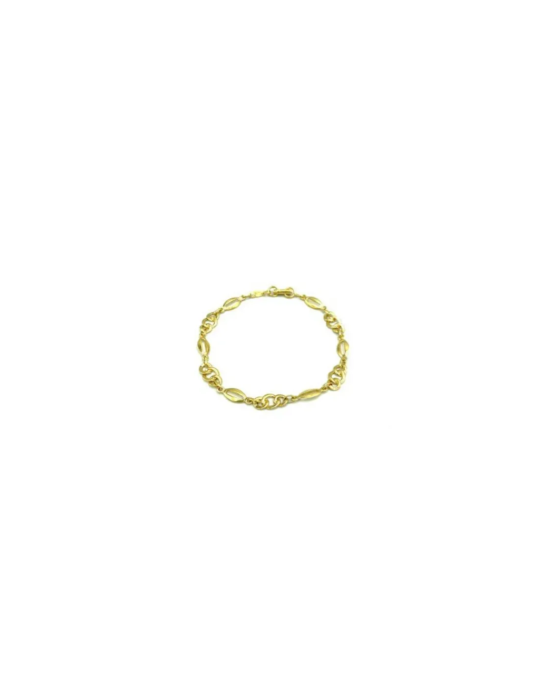 Fashion Pulsera eslabones diferentes oro 18k - 18.50cm Pulseras De Plata|Pulseras De Oro