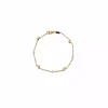 Sale Pulsera forzada con perlas y lunas oro 18k - 19cm Pulseras De Plata|Pulseras De Oro