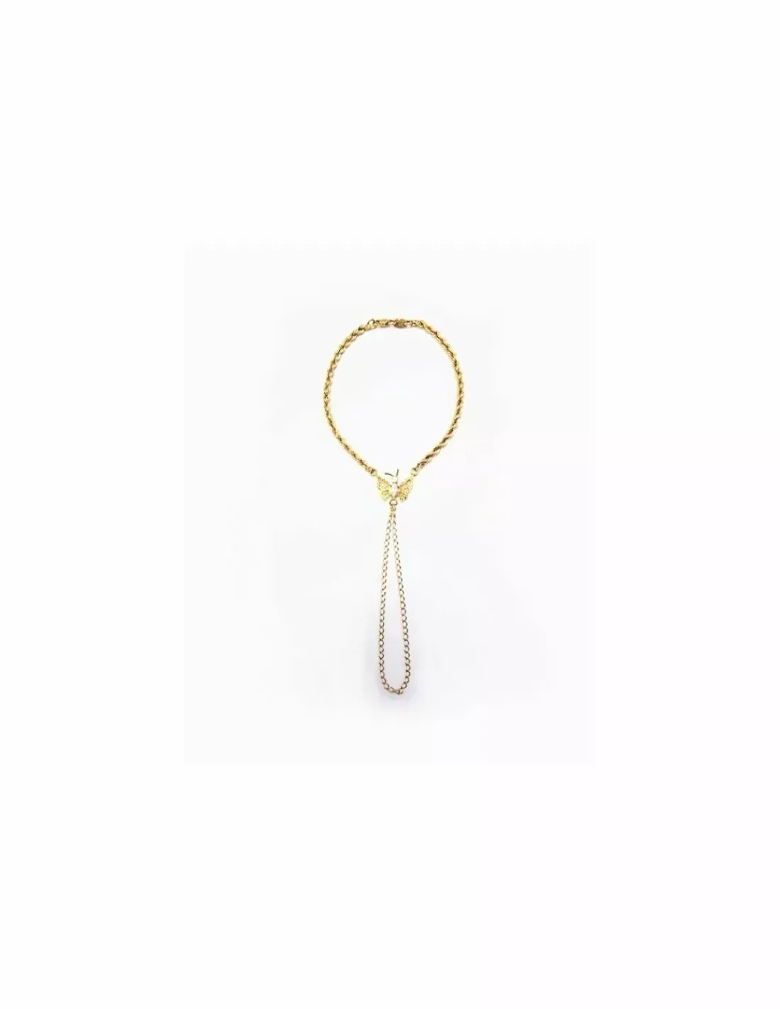 Hot Pulsera manita mariposa oro 18k - 18cm Manitas|Pulseras De Plata