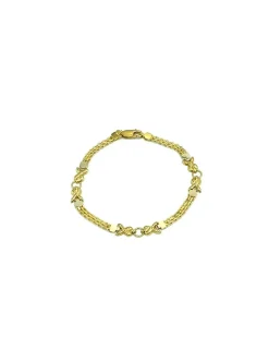 Cheap Pulsera maya y eslabón dibujo oro 18k - 19cm Pulseras De Plata|Pulseras De Oro