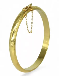 Online Pulsera media caña oro 18k - 18.50cm Cañas|Pulseras De Plata