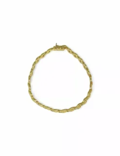 Sale Pulsera medio círculos calados oro 18k - 19cm Pulseras De Plata|Pulseras De Oro
