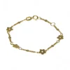 Sale Pulsera niña cuatro florecitas oro 18k - 13cm Pulseras De Plata|Pulseras De Oro