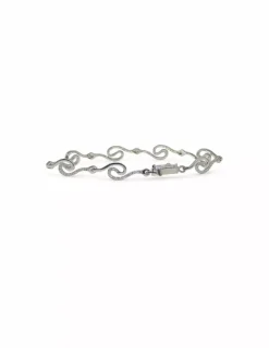 Flash Sale Pulsera olas con circonitas oro 18k - 18cm Pulseras De Plata|Pulseras De Oro