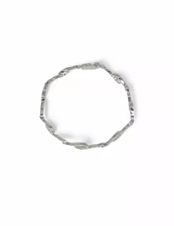 Flash Sale Pulsera olas con circonitas oro 18k - 18cm Pulseras De Plata|Pulseras De Oro