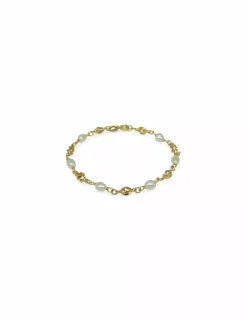 Sale Pulsera perlas oro 18k - 16cm Pulseras De Plata|Pulseras De Oro