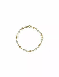 Sale Pulsera perlas oro 18k - 16cm Pulseras De Plata|Pulseras De Oro