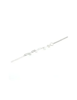 Fashion Pulsera plata eslabones, bolas, círculo y chapas Pulseras De Oro