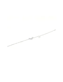 Shop Pulsera plata luna circonitas y perla Pulseras De Oro