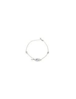 Best Pulsera plata Mano de Fátima y Ojo Turco Buena Suerte Pulseras De Oro