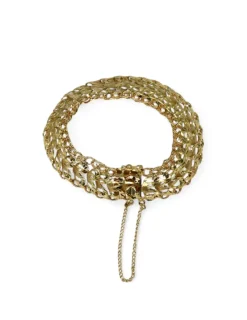 Fashion Pulsera princesa corazones oro 18k - 18cm Pulseras De Plata|Pulseras De Oro
