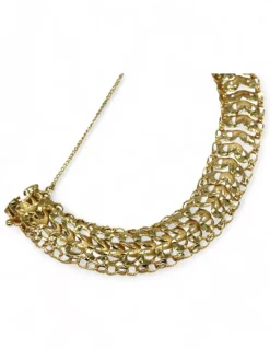 Fashion Pulsera princesa corazones oro 18k - 18cm Pulseras De Plata|Pulseras De Oro