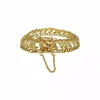 Outlet Pulsera princesa tallado flores oro 18k - 7cm Pulseras De Plata|Pulseras De Oro