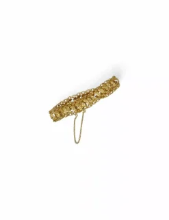 Outlet Pulsera princesa tallado flores oro 18k - 7cm Pulseras De Plata|Pulseras De Oro