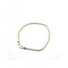 New Pulsera redonda plata 18cm Pulseras De Oro