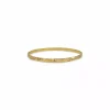 Outlet Pulsera rígida fina labrada oro 18k - 6.5cm Cañas|Pulseras De Oro