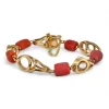 Best Pulsera tallaje antiguo coral oro 18k - 20cm Pulseras De Plata|Pulseras De Oro