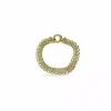 Best Sale Pulsera tapiz bicolor oro 18k - 19cm Pulseras De Plata|Pulseras De Oro