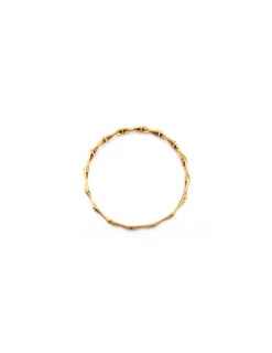 Shop Pulsera tipo caña labrada oro 18k - 6.7cm Cañas|Pulseras De Plata