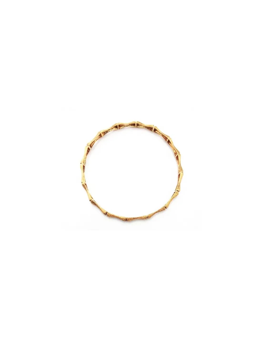 Shop Pulsera tipo caña labrada oro 18k - 6.7cm Cañas|Pulseras De Plata