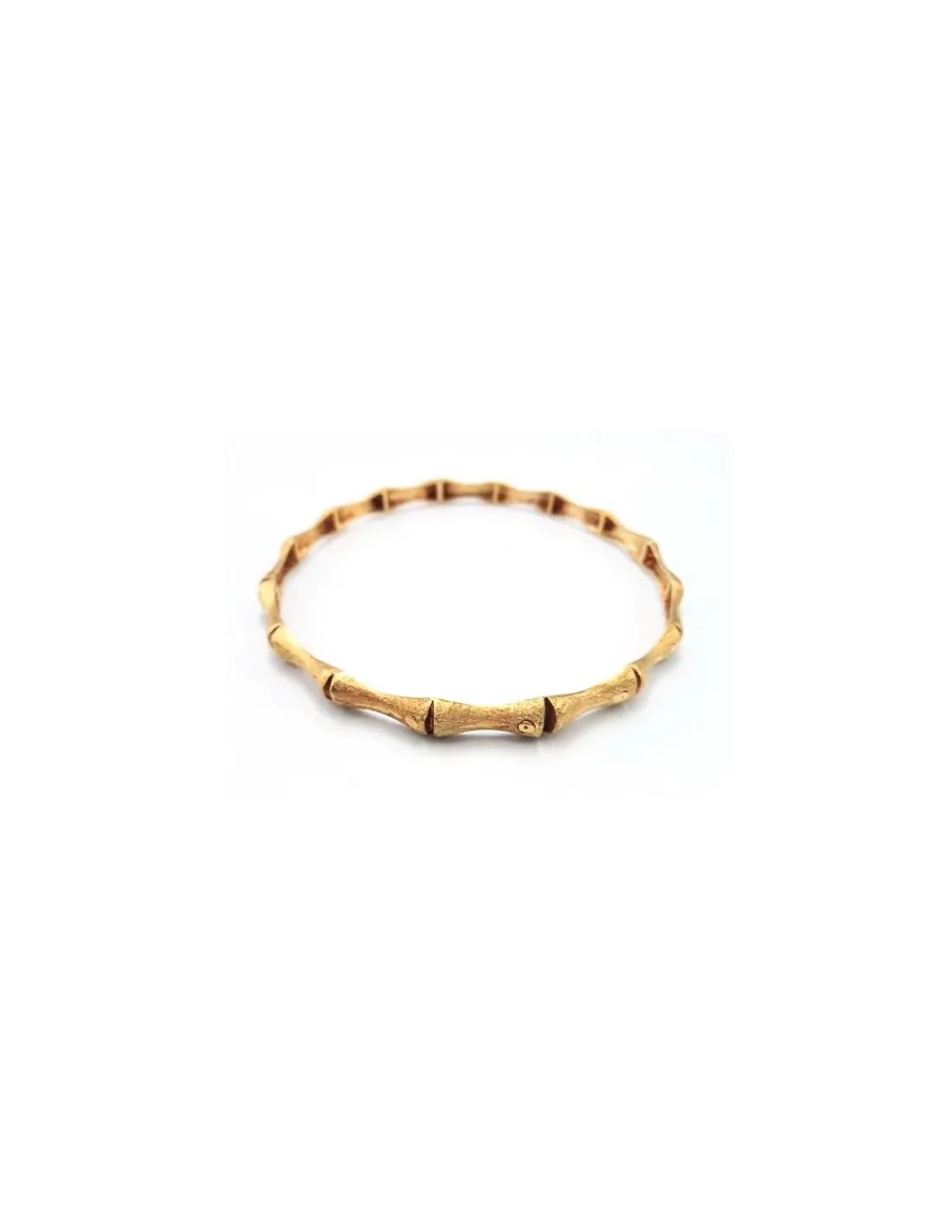 Shop Pulsera tipo caña labrada oro 18k - 6.7cm Cañas|Pulseras De Plata