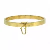 Sale Pulsera tipo caña lisa plana oro 18k - 18.50cm Cañas|Pulseras De Plata