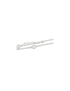 New Pulsera tres aros circonitas plata - 17cm Pulseras De Oro Grabado|Pulseras De Oro