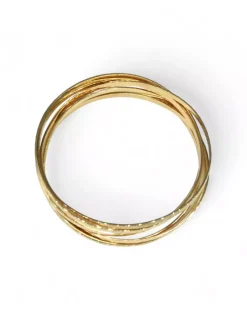 Cheap Pulseras semanario labrado líneas oro 18k - 20cm Semanarios|Pulseras De Plata