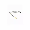 Outlet Rosario virgen Milagrosa y cruz cristo bicolor oro 18k - 49cm Gargantillas De Oro|Medalla De Cristo