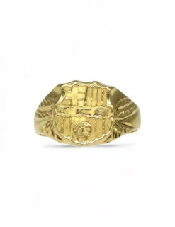 Flash Sale Sello escudo FC Barcelona oro 18k - T.19 Sellos|Anillos De Oro