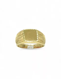 Best Sello laterales labrados oro 18k - T.26 Sellos|Anillos De Oro