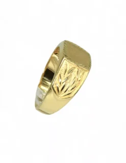 Best Sello laterales labrados oro 18k - T.26 Sellos|Anillos De Oro