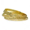 Best Sale Semanario labrado líneas oro 18k - 7cm Pulseras De Plata|Pulseras De Oro
