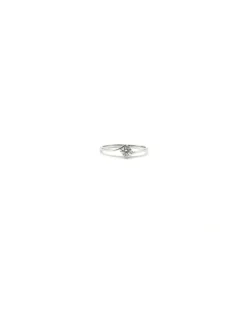 Online Solitario 4 garras cruzado oro blanco 18k Anillos De Oro Blanco|Anillos