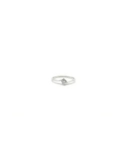 Online Solitario 4 garras cruzado oro blanco 18k Anillos De Oro Blanco|Anillos