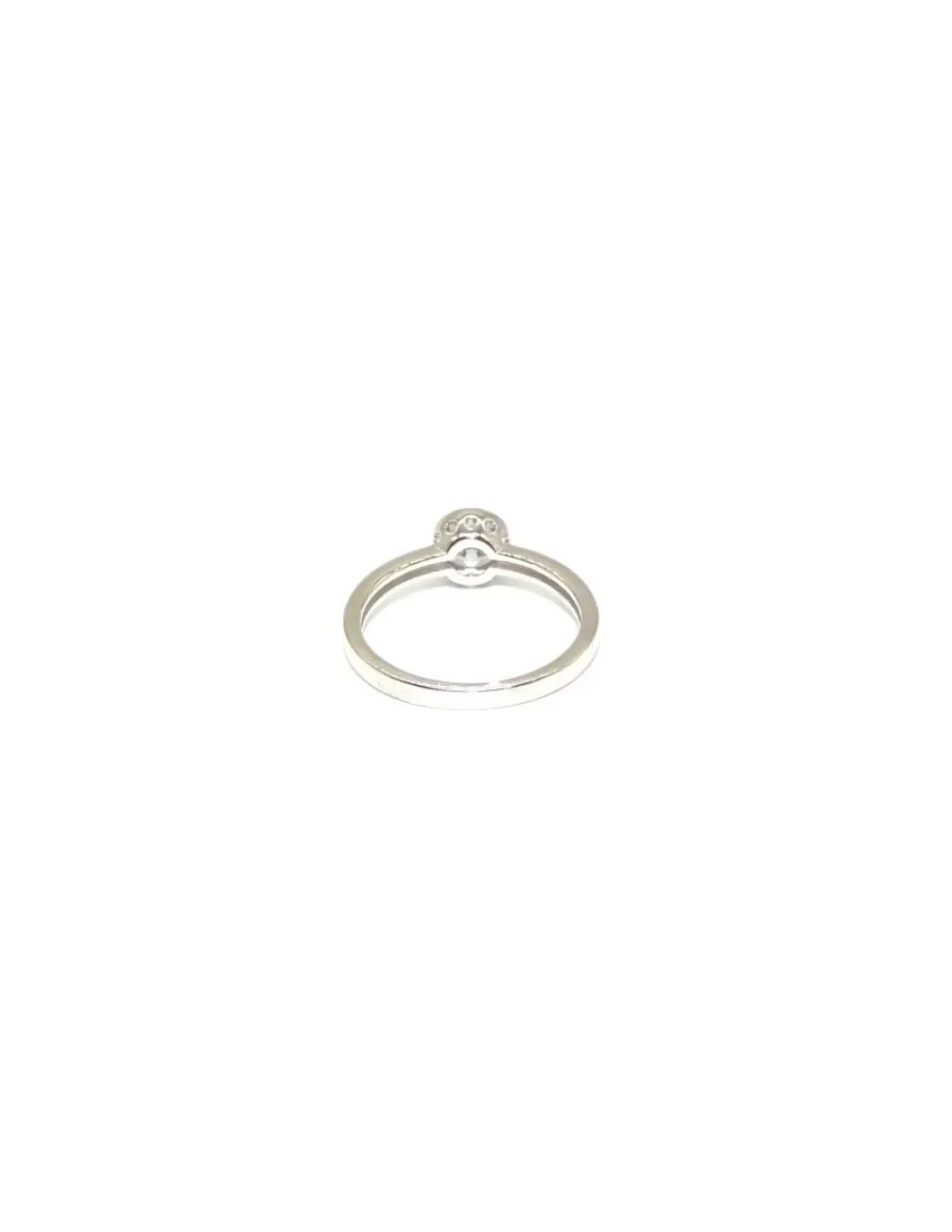 Cheap Sortija solitario chatón plata - T.14 Anillos De Plata|Anillos