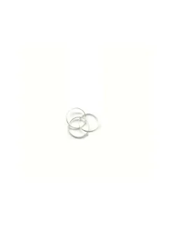 Online Sortija triple alianza enlazada plata Anillos De Plata|Anillos