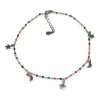 Online Tobillera bolas colores lunas y estrellas colgantes plata 925 Más Joyas