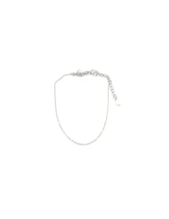 Online Tobillera forzada con corazón circonitas plata - 20cm Más Joyas